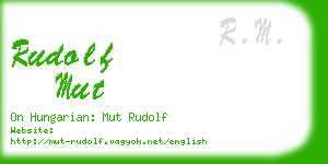 rudolf mut business card